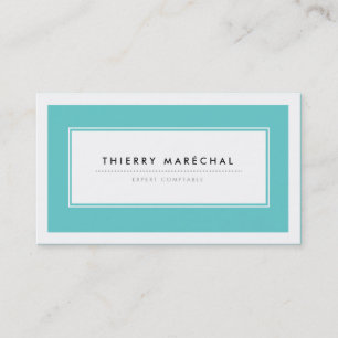 Cartes de Visite Modernes Bleu Business Card