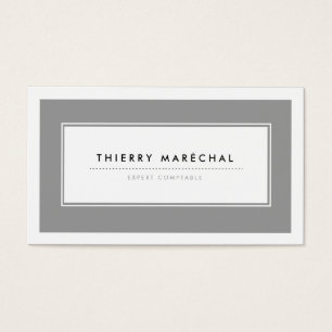 Cartes de Visite Modernes Gris