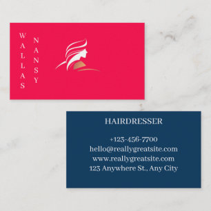 Cartes de visite pour coiffeuse business card
