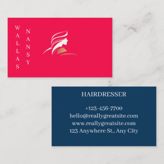 Cartes de visite pour coiffeuse business card