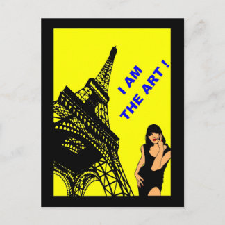 CARTES POSTALES POP ART PARIS DESIGNS LOGOS VISUEL POSTCARD