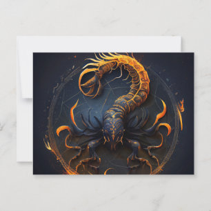 Cartes Postales Scorpions Zodiac Postcard