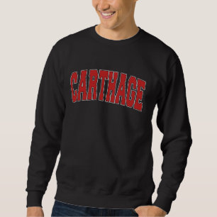 CARTHAGE TX TEXAS Varsity Style USA Vintage Sports Sweatshirt