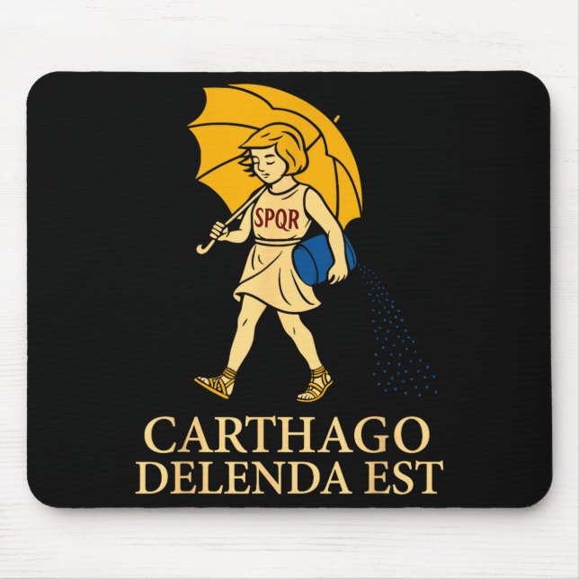 Carthago Delenda Est Funny Roman History Attire (s Mouse Mat (Front)