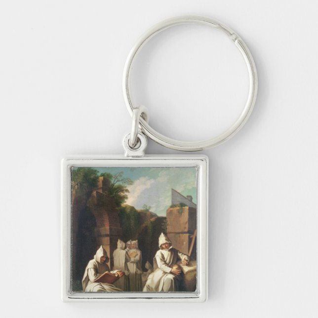 Carthusian Monks in Meditation Key Ring (Front)