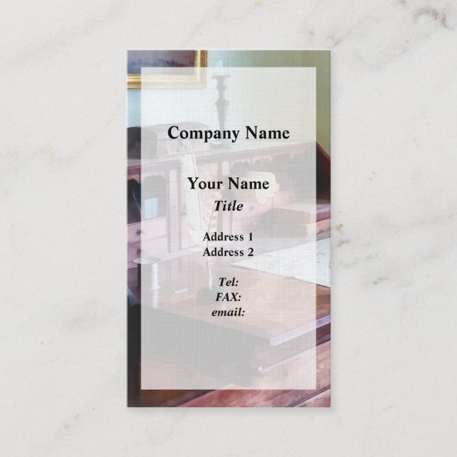 Cartographer's Desk Business Card (Front)