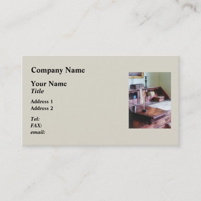 Cartographer's Desk Business Card (Front)