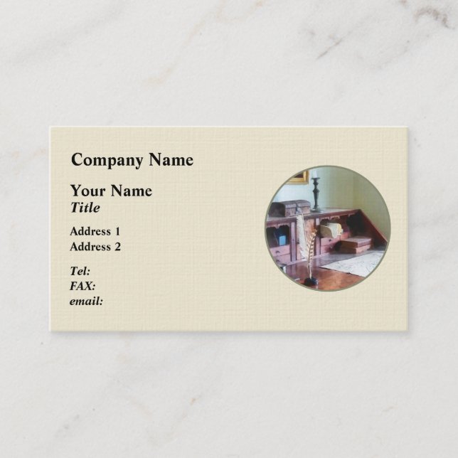 Cartographer's Desk Business Card (Front)