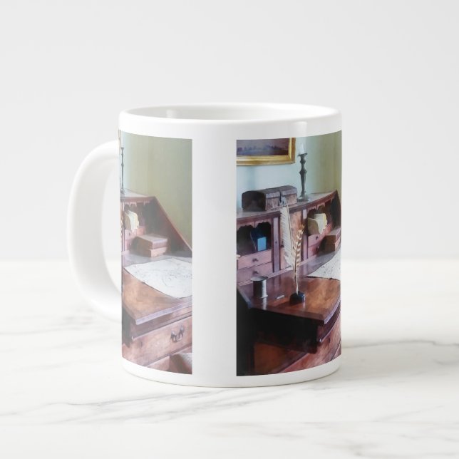 Cartographer's Desk Large Coffee Mug (Front Left)