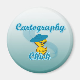 Cartography Chick #3 Magnet