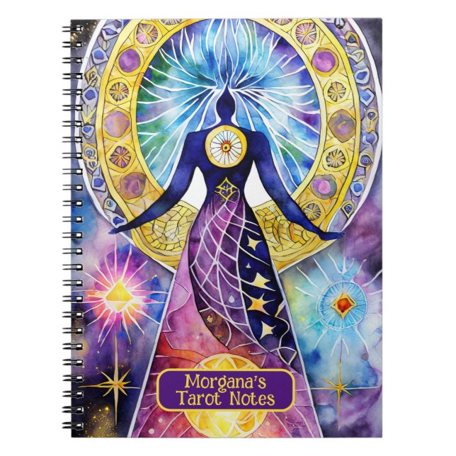 Cartomancy and Tarot Card Readings Interpretations Notebook (Front)