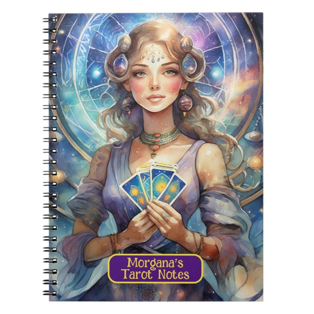 Cartomancy and Tarot Card Readings Interpretations Notebook (Front)