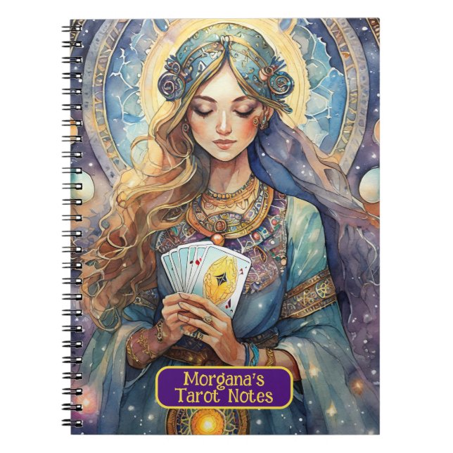 Cartomancy and Tarot Card Readings Interpretations Notebook (Front)