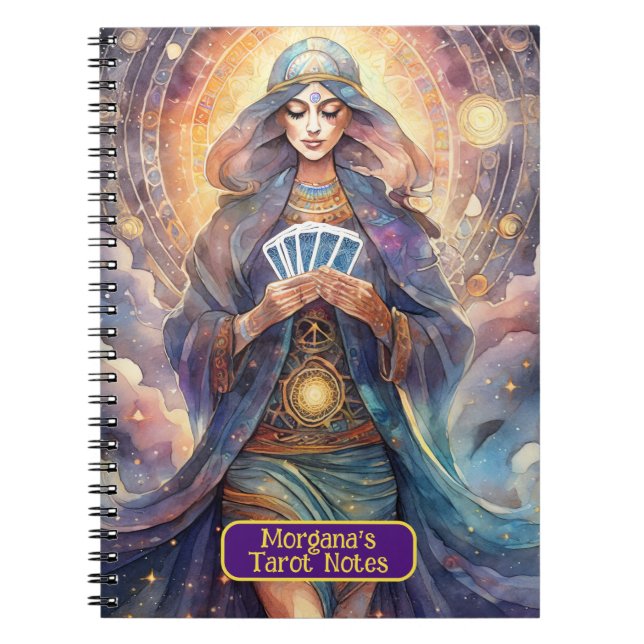 Cartomancy and Tarot Card Readings Interpretations Notebook (Front)