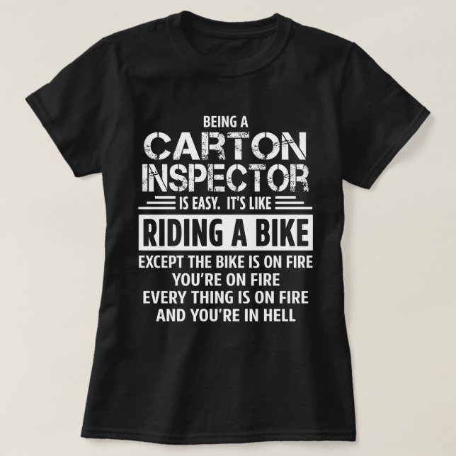 Carton Inspector T-Shirt (Design Front)