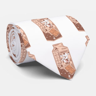 Carton of chocolate milk tie