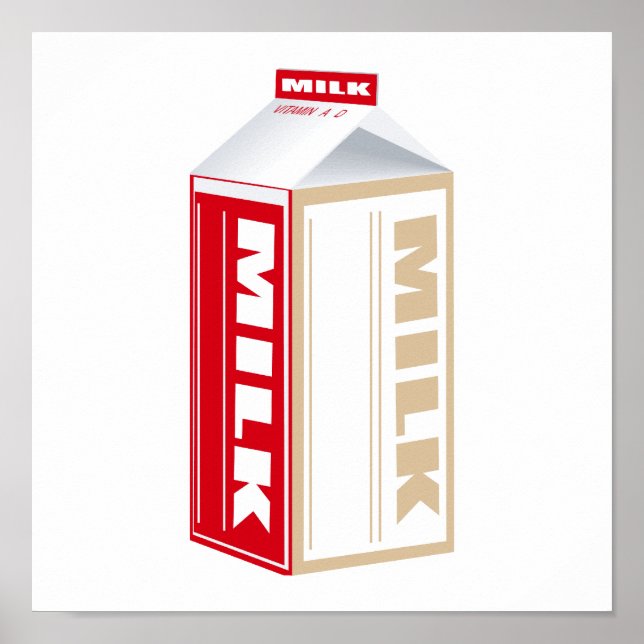 carton of whole milk poster (Front)