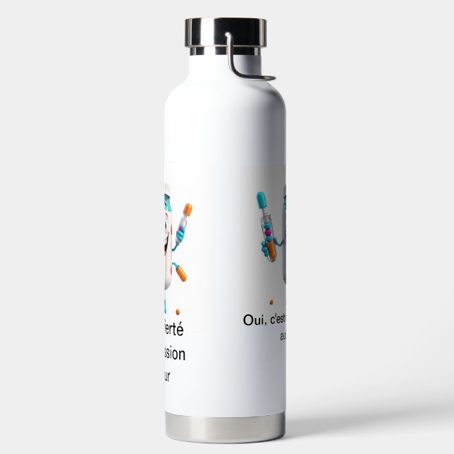 Carton Pill Bottle Design Water Bottle (Left)
