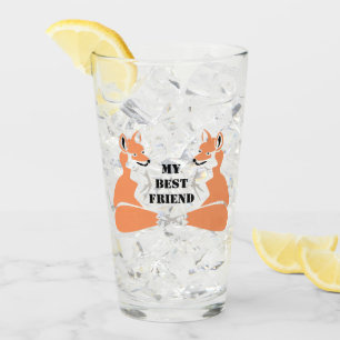 Carton Sheltie Dog Glass