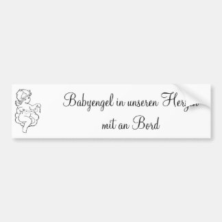 Carton stickers baby angels in our hearts with B