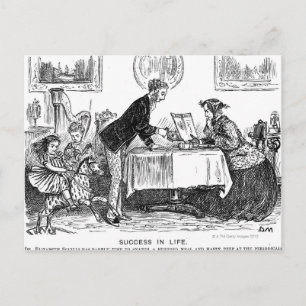 Cartoon about Elizabeth Garrett Anderson, first Postcard