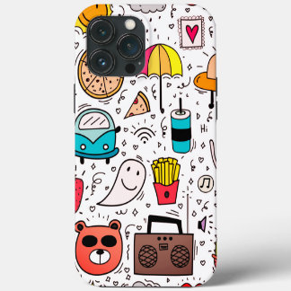 Cartoon Abstract Art iPhone 13 Pro Max Case