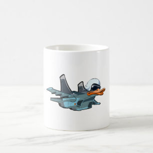 Cartoon aeroplane coffee mug