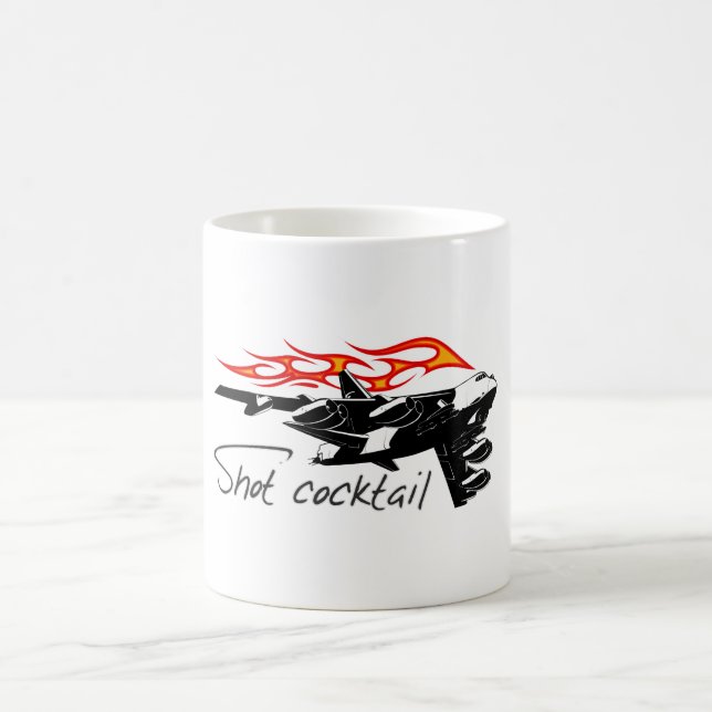 Cartoon aeroplane coffee mug (Center)