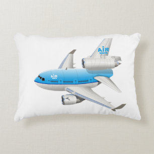 Cartoon aeroplane decorative cushion