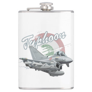 Cartoon aeroplane hip flask