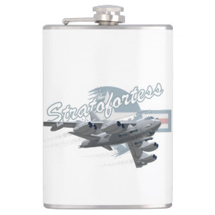 Cartoon aeroplane hip flask