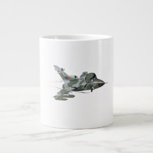 Cartoon aeroplane large coffee mug