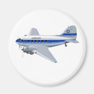 Cartoon aeroplane magnet