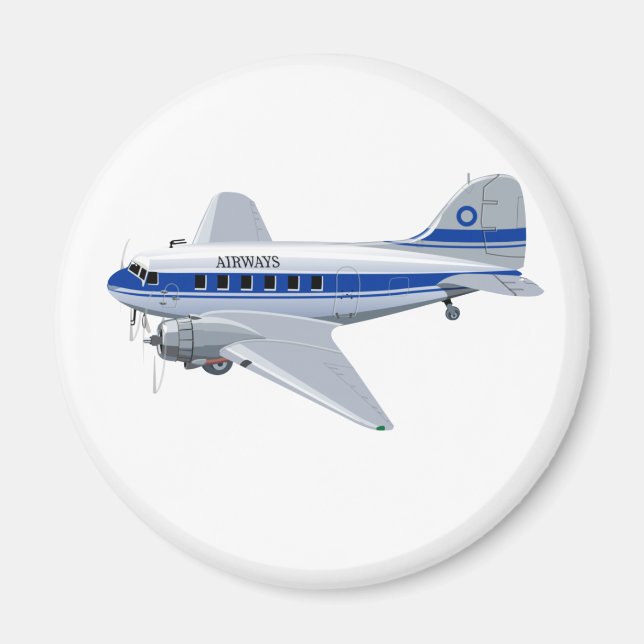 Cartoon aeroplane magnet (Front)