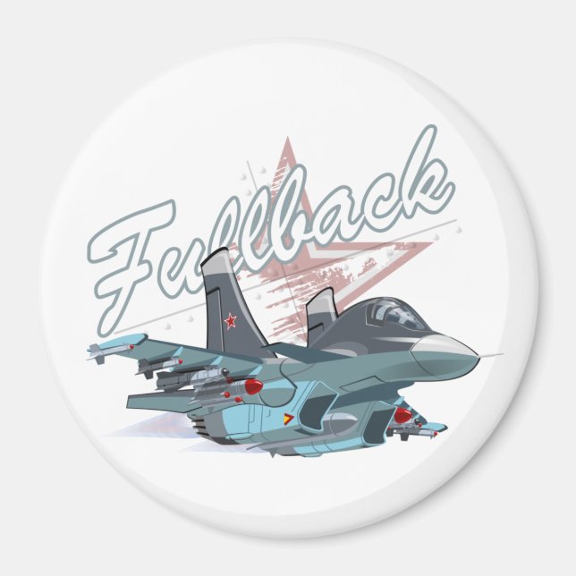 Cartoon aeroplane magnet (Front)