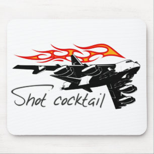 Cartoon aeroplane mouse mat