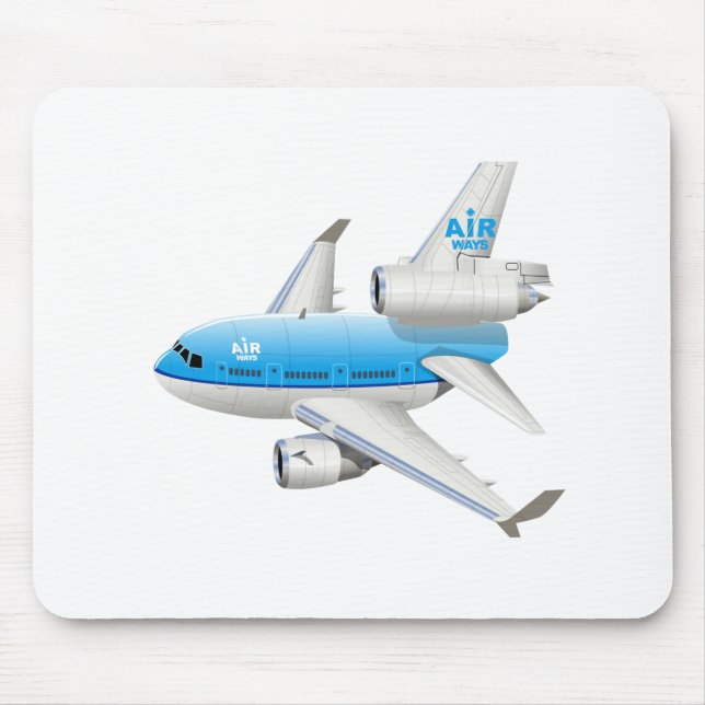 Cartoon aeroplane mouse mat (Front)
