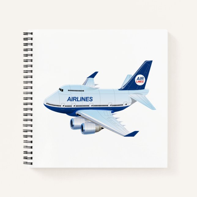 Cartoon aeroplane notebook (Front)