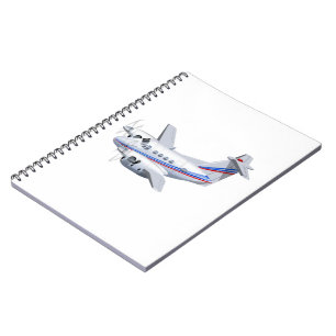 Cartoon aeroplane notebook