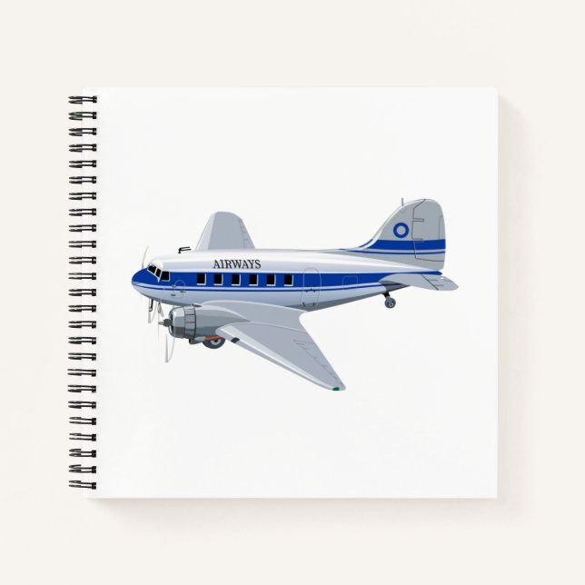 Cartoon aeroplane notebook (Front)