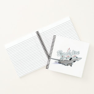 Cartoon aeroplane notebook
