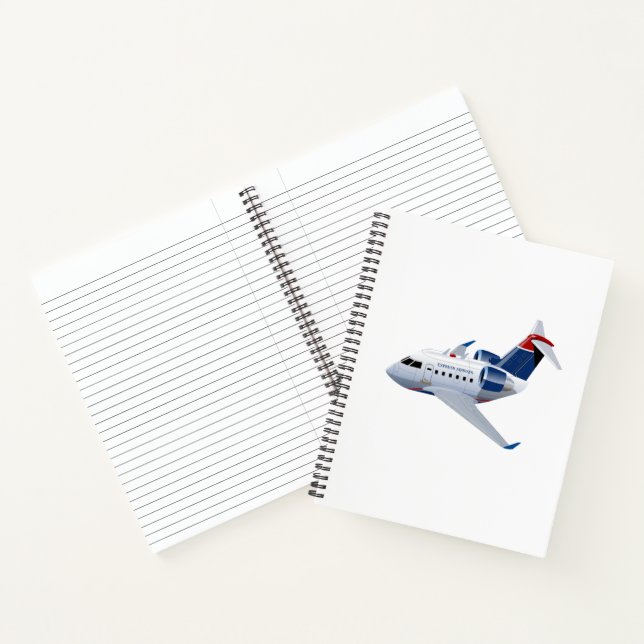 Cartoon aeroplane notebook (Inside)