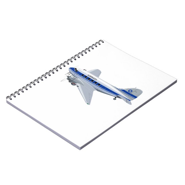 Cartoon aeroplane notebook (Left Side)