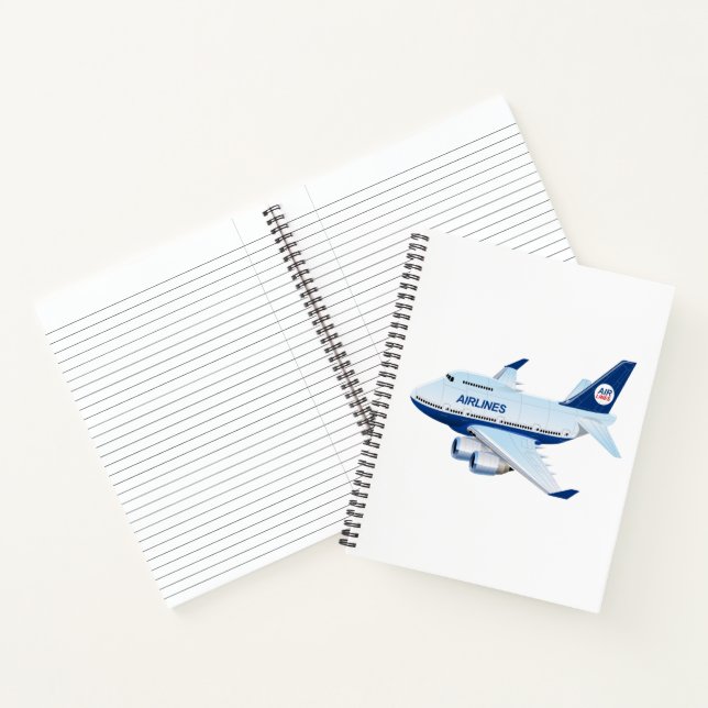 Cartoon aeroplane notebook (Inside)