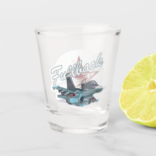 Cartoon aeroplane shot glass