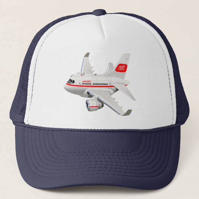Cartoon aeroplane trucker hat (Front)