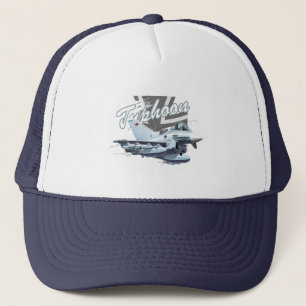 Cartoon aeroplane trucker hat
