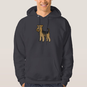 Cartoon Airedale Terrier / Welsh Terrier Hoodie