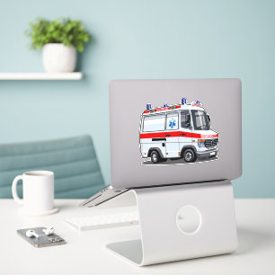 Cartoon Ambulance Car