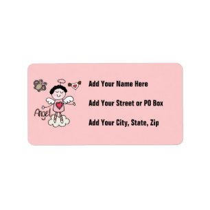 Cartoon Angel Label